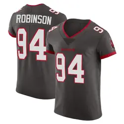 Nike A'Shawn Robinson Tampa Bay Buccaneers Elite Pewter Alternate Vapor Jersey - Men's