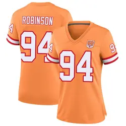 Nike A'Shawn Robinson Tampa Bay Buccaneers Game Cream sicle 50th Season Jersey - Women's