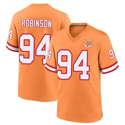 Nike A'Shawn Robinson Tampa Bay Buccaneers Game Cream sicle 50th Season Jersey - Youth