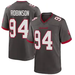 Nike A'Shawn Robinson Tampa Bay Buccaneers Game Pewter Alternate Jersey - Youth