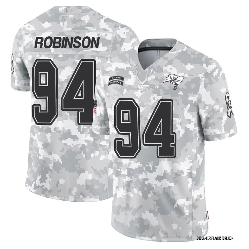 Nike A'Shawn Robinson Tampa Bay Buccaneers Limited Arctic Camo 2024 Salute to Service Jersey - Men's