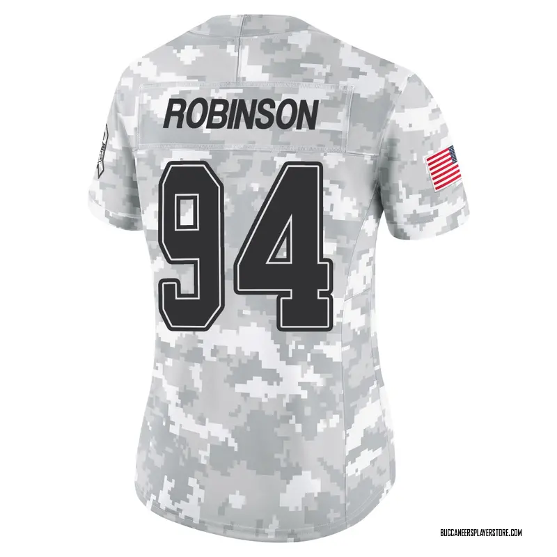 Nike A'Shawn Robinson Tampa Bay Buccaneers Limited Arctic Camo 2024 Salute to Service Jersey - Women's