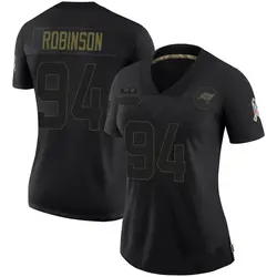 Nike A'Shawn Robinson Tampa Bay Buccaneers Limited Black 2020 Salute To Service Jersey - Women's