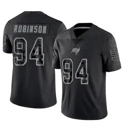 Nike A'Shawn Robinson Tampa Bay Buccaneers Limited Black Reflective Jersey - Men's