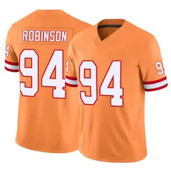 Nike A'Shawn Robinson Tampa Bay Buccaneers Limited Orange Vapor F.U.S.E. Jersey - Youth