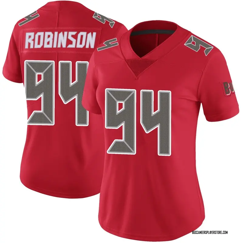 Nike A'Shawn Robinson Tampa Bay Buccaneers Limited Red Color Rush Jersey - Women's