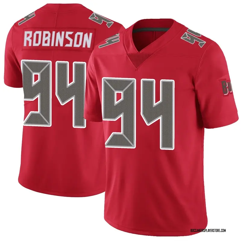 Nike A'Shawn Robinson Tampa Bay Buccaneers Limited Red Color Rush Jersey - Youth