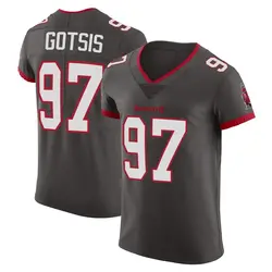 Nike Adam Gotsis Tampa Bay Buccaneers Elite Pewter Alternate Vapor Jersey - Men's