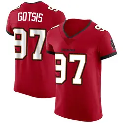 Nike Adam Gotsis Tampa Bay Buccaneers Elite Red Vapor Jersey - Men's
