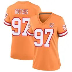 Nike Adam Gotsis Tampa Bay Buccaneers Game Cream sicle 50th Season Jersey - Women's