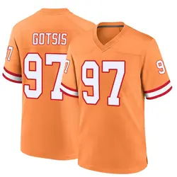 Nike Adam Gotsis Tampa Bay Buccaneers Game Orange Throwback Jersey - Men's