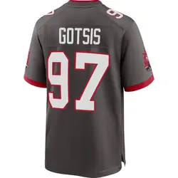 Nike Adam Gotsis Tampa Bay Buccaneers Game Pewter Alternate Jersey - Youth