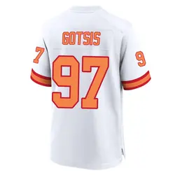 Nike Adam Gotsis Tampa Bay Buccaneers Game White '76 50th Season Jersey - Men's