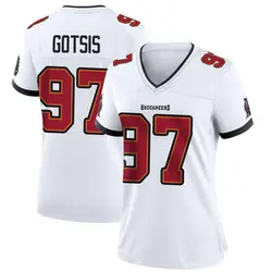 Nike Adam Gotsis Tampa Bay Buccaneers Game White Jersey - Women's