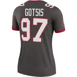 Nike Adam Gotsis Tampa Bay Buccaneers Legend Pewter Alternate Jersey - Women's
