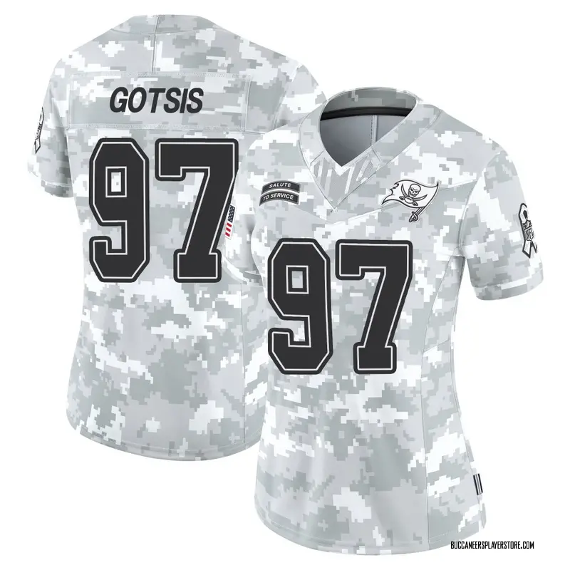 Nike Adam Gotsis Tampa Bay Buccaneers Limited Arctic Camo 2024 Salute to Service Jersey - Women's