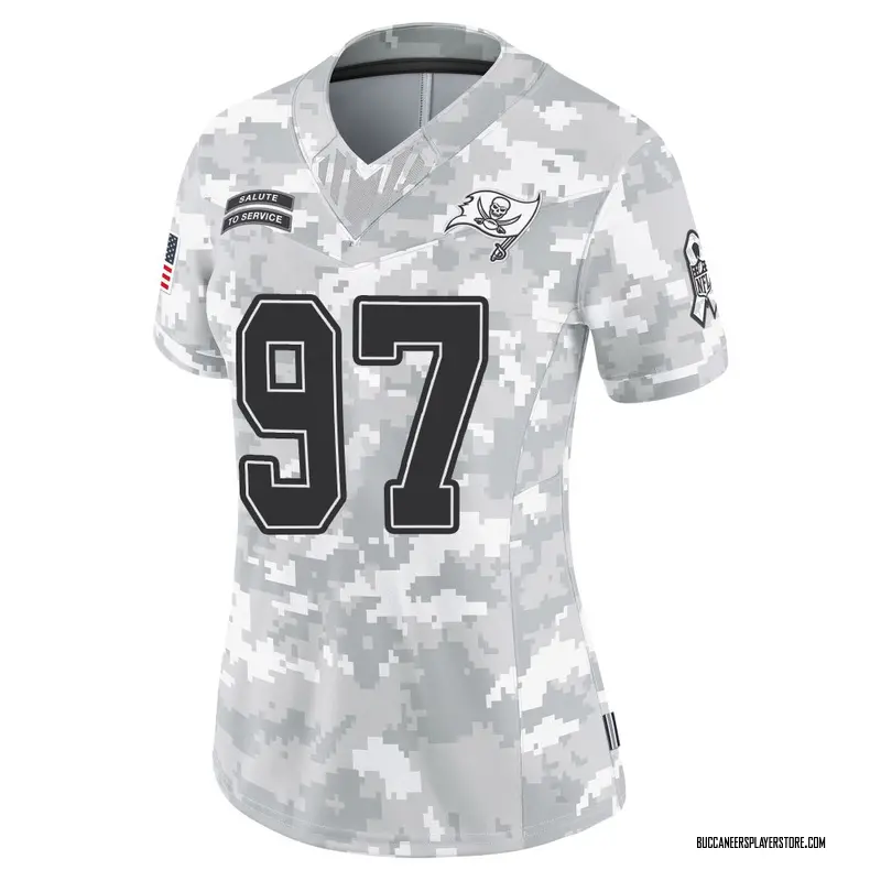 Nike Adam Gotsis Tampa Bay Buccaneers Limited Arctic Camo 2024 Salute to Service Jersey - Women's
