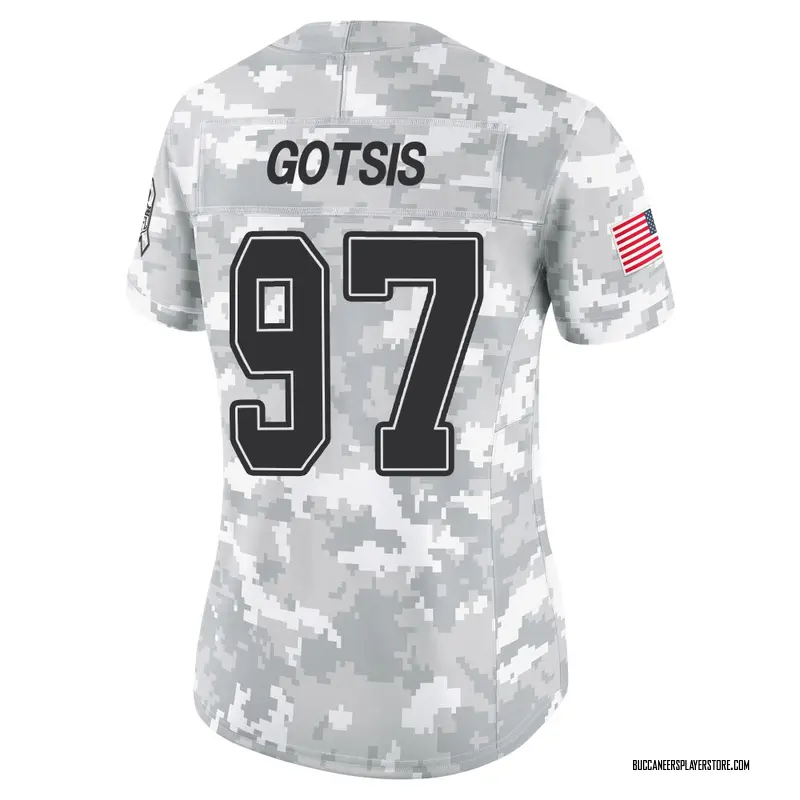Nike Adam Gotsis Tampa Bay Buccaneers Limited Arctic Camo 2024 Salute to Service Jersey - Women's