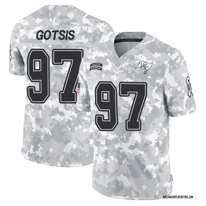 Nike Adam Gotsis Tampa Bay Buccaneers Limited Arctic Camo 2024 Salute to Service Jersey - Youth