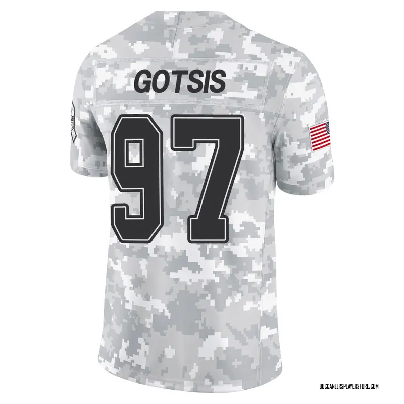 Nike Adam Gotsis Tampa Bay Buccaneers Limited Arctic Camo 2024 Salute to Service Jersey - Youth