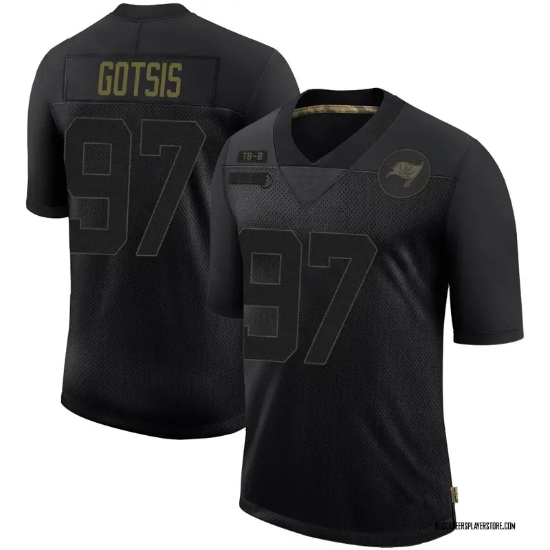 Nike Adam Gotsis Tampa Bay Buccaneers Limited Black 2020 Salute To Service Jersey - Men's