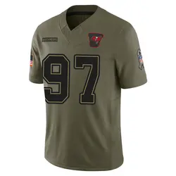 Nike Adam Gotsis Tampa Bay Buccaneers Limited Olive 2025 Salute to Service Jersey - Men's