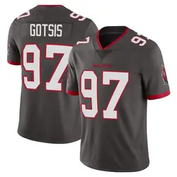 Nike Adam Gotsis Tampa Bay Buccaneers Limited Pewter Alternate Vapor Jersey - Men's