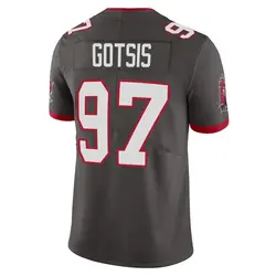 Nike Adam Gotsis Tampa Bay Buccaneers Limited Pewter Alternate Vapor Jersey - Men's