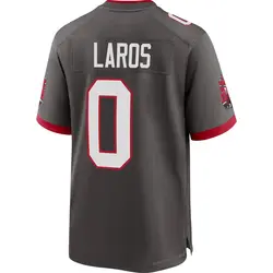 Nike Aidan Laros Tampa Bay Buccaneers Game Pewter Alternate Jersey - Men's