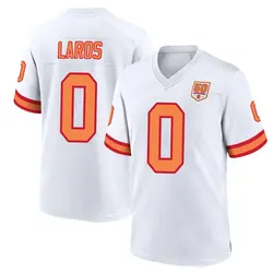 Nike Aidan Laros Tampa Bay Buccaneers Game White '76 50th Season Jersey - Youth