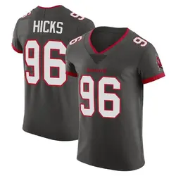 Nike Akiem Hicks Tampa Bay Buccaneers Elite Pewter Alternate Vapor Jersey - Men's