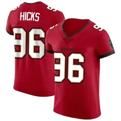 Nike Akiem Hicks Tampa Bay Buccaneers Elite Red Vapor Jersey - Men's