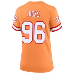 Nike Akiem Hicks Tampa Bay Buccaneers Game Cream sicle 50th Season Jersey - Women's