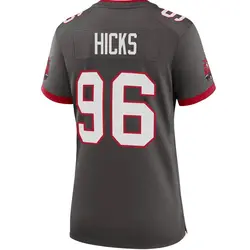 Nike Akiem Hicks Tampa Bay Buccaneers Game Pewter Alternate Jersey - Women's