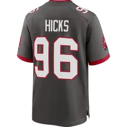 Nike Akiem Hicks Tampa Bay Buccaneers Game Pewter Alternate Jersey - Youth