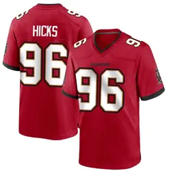 Nike Akiem Hicks Tampa Bay Buccaneers Game Red Team Color Jersey - Men's