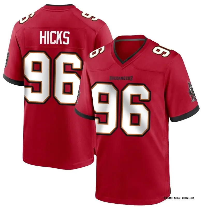 Nike Akiem Hicks Tampa Bay Buccaneers Game Red Team Color Jersey - Men's