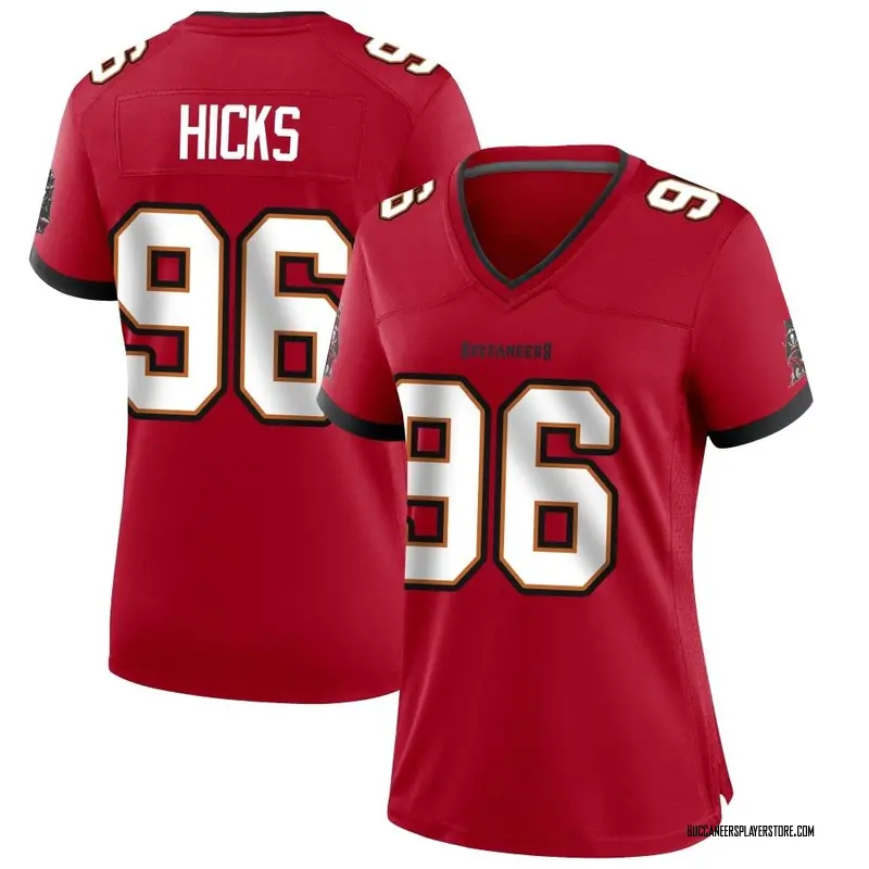 Nike Akiem Hicks Tampa Bay Buccaneers Game Red Team Color Jersey - Women's