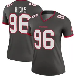 Nike Akiem Hicks Tampa Bay Buccaneers Legend Pewter Alternate Jersey - Women's
