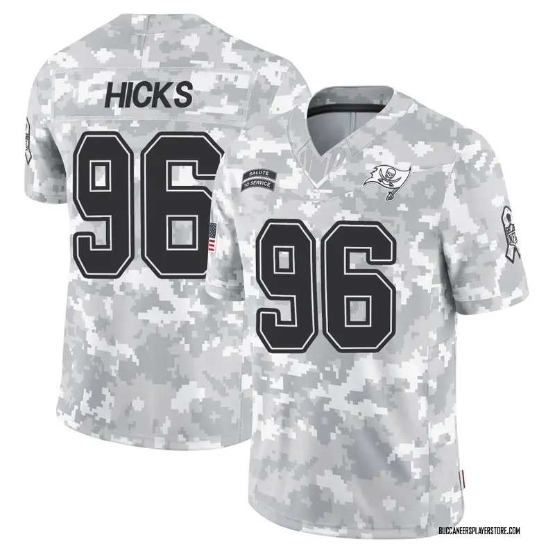 Nike Akiem Hicks Tampa Bay Buccaneers Limited Arctic Camo 2024 Salute to Service Jersey - Men's