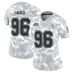 Nike Akiem Hicks Tampa Bay Buccaneers Limited Arctic Camo 2024 Salute to Service Jersey - Women's