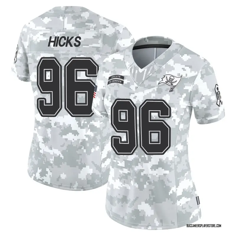 Nike Akiem Hicks Tampa Bay Buccaneers Limited Arctic Camo 2024 Salute to Service Jersey - Women's