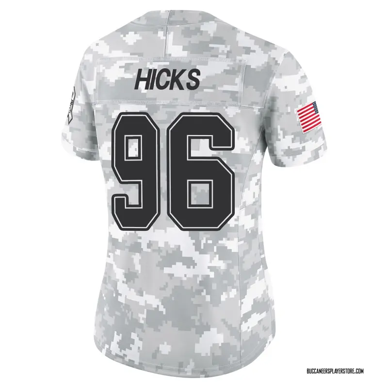 Nike Akiem Hicks Tampa Bay Buccaneers Limited Arctic Camo 2024 Salute to Service Jersey - Women's