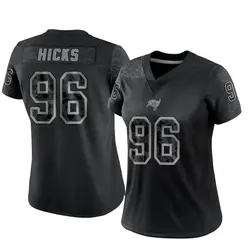 Nike Akiem Hicks Tampa Bay Buccaneers Limited Black Reflective Jersey - Women's