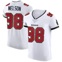 Nike Anthony Nelson Tampa Bay Buccaneers Elite White Vapor Jersey - Men's