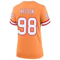 Nike Anthony Nelson Tampa Bay Buccaneers Game Cream sicle 50th Season Jersey - Women's