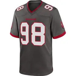 Nike Anthony Nelson Tampa Bay Buccaneers Game Pewter Alternate Jersey - Men's