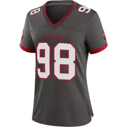 Nike Anthony Nelson Tampa Bay Buccaneers Game Pewter Alternate Jersey - Women's
