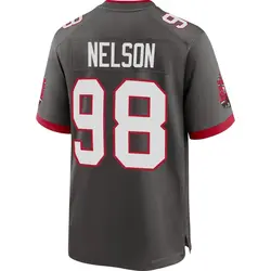 Nike Anthony Nelson Tampa Bay Buccaneers Game Pewter Alternate Jersey - Youth