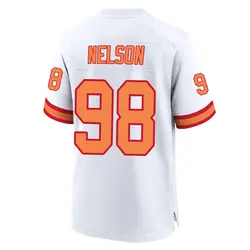 Nike Anthony Nelson Tampa Bay Buccaneers Game White '76 50th Season Jersey - Men's